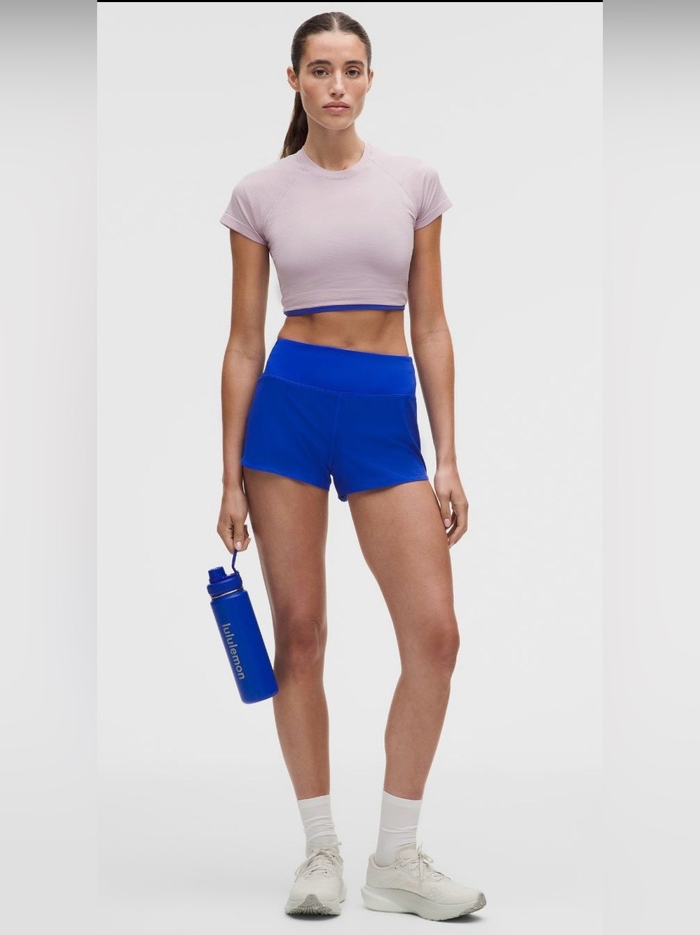 lululemon athletica Speed Up HR Short 2.5” Mesh Vent in Beach Ball Blue Size XL